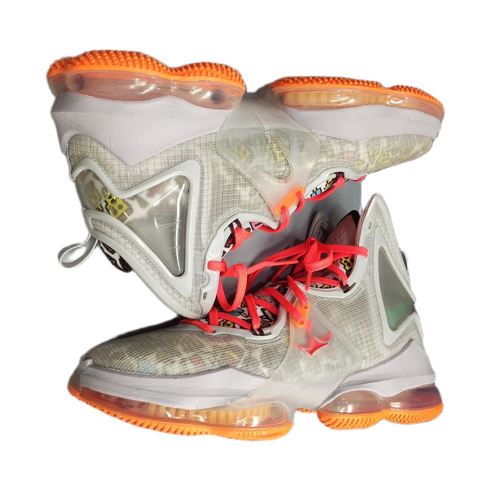 Nike LeBron 19 Fast Food Basketball Shoes Mens US 10.5 Multi Mid Top DC9339-001